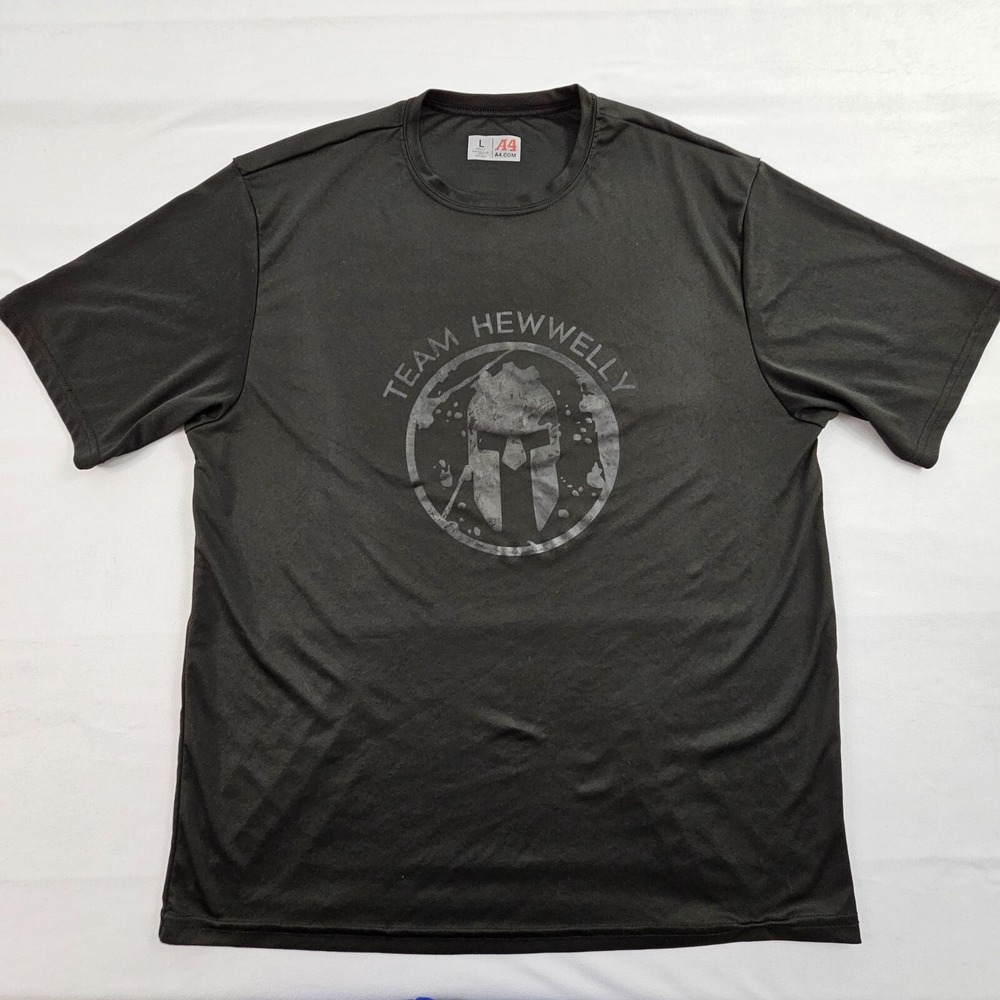 HEW Fitness Wellington Florida Black Short Sleeve Performance T-Shirt Men's L